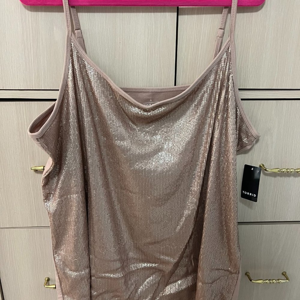 Torrid Size 5 Sequin Tank Top